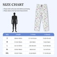 thumbnail image 2 of Salouo Watercolor Wildflower Print Pajama Pants for Men, Lounge Pants Elastic Waistband Casual Men's sleepwear Loungewear Sleep Pajama Pant -XX-Large, 2 of 7