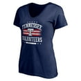 thumbnail image 2 of Women's Navy Tennessee Volunteers City Pride V-Neck T-Shirt, 2 of 3