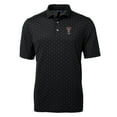 thumbnail image 2 of Men's Cutter & Buck  Black Texas Tech Red Raiders Alumni Logo Virtue Eco Pique Tile Print Recycled Polo, 2 of 3
