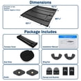 thumbnail image 4 of Spec-D Tuning Soft Quad Fold Tonneau Cover Compatible with 2005-2010 Dodge Dakota, 2011 Ram Dakota, 2006-2009 Mitsubishi Raider 78", 6.5FT Long Bed, 4 of 7