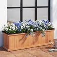 thumbnail image 2 of Costway 1 PCS Wood Raised Garden Bed with Drainage Holes & Liner for Flowers Vegetables Herbs, 2 of 8