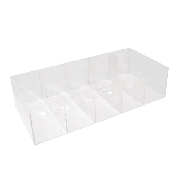 Nadex Coins ENR1-1101 Clear Acrylic Currency Tray with 5 Bill Compartments and Removable Coin Tray