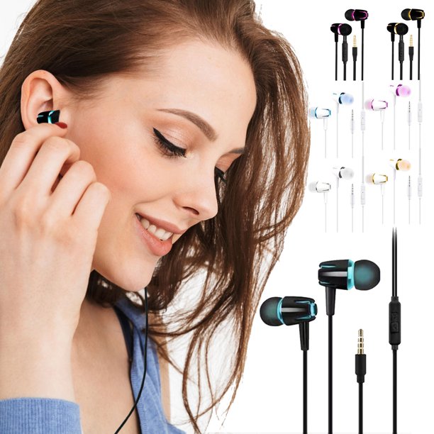 Xihbxyly Ofertas Flash de Hoy Ofertas Prime Cables Auriculares Electrificados, Micrófonos, Auriculares Internos, Aislamiento, Potente Alta Definición, Compatible con Mayores de Auriculares 3,5 Mm.