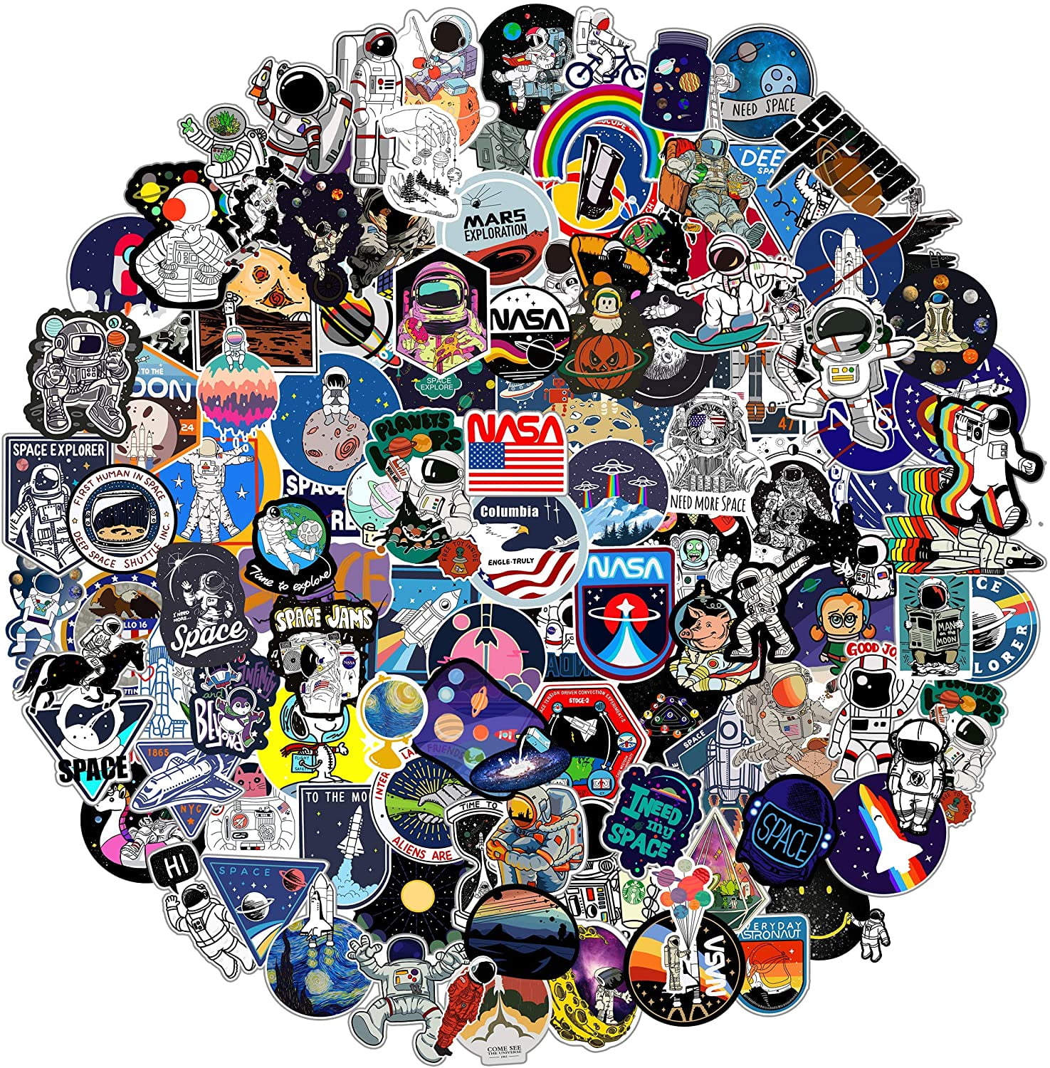 Nasa Sticker / Space Sticker / Nasa Logo Sticker / Laptop Stickers /  Skateboard Stickers / Customizable Stickers / Hydroflask NASA Sticker -   México