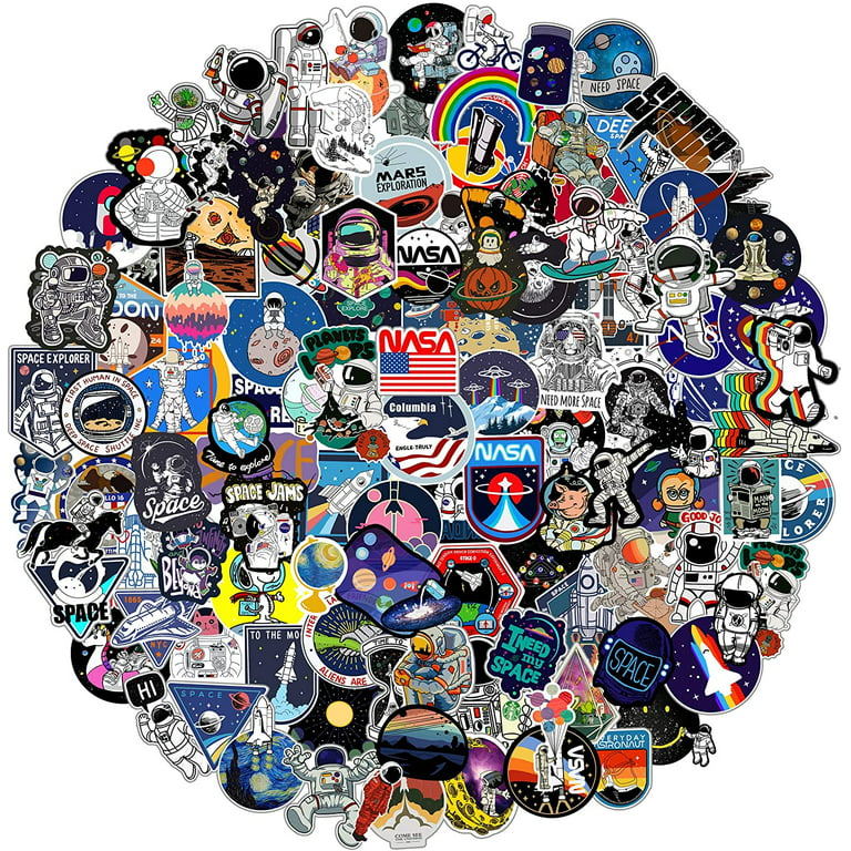 10/30/50Pcs NASA Astronaut Spacecraft Graffiti Stickers Suitcases Laptops  Mobile Phones Guitar Water Cup Decorative Sticker - AliExpress