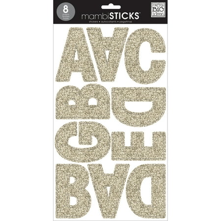 Me & My Big Ideas Gold Glitter Stickers