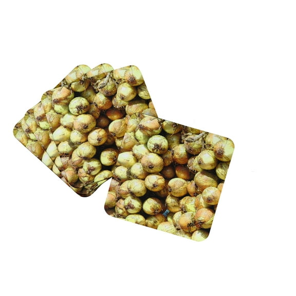 Onions by Gary Kwiatek Foam Coaster Set of 4