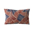 thumbnail image 5 of Plutus Brands Red, Blue Sketch Abstract Luxury Throw Pillow-Size:20" x 30", 5 of 9