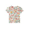 thumbnail image 5 of Abcomgle Girls Tshirts 8-10 Years Old Summer Double Layer Ruffle Short Sleeve Tshirts Toddler Vintage Floral Print Toddler Girls T-Shirts Trendy Crewneck Cotton Tee Tops Girls, 5 of 5