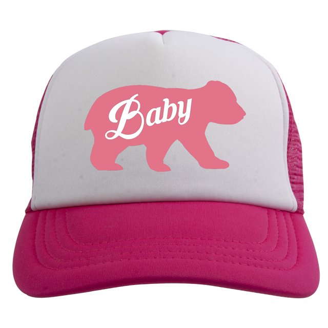 Sombrero de Trucker Gravity Threads Bebé Oso Jóvenes Rosa Blanco