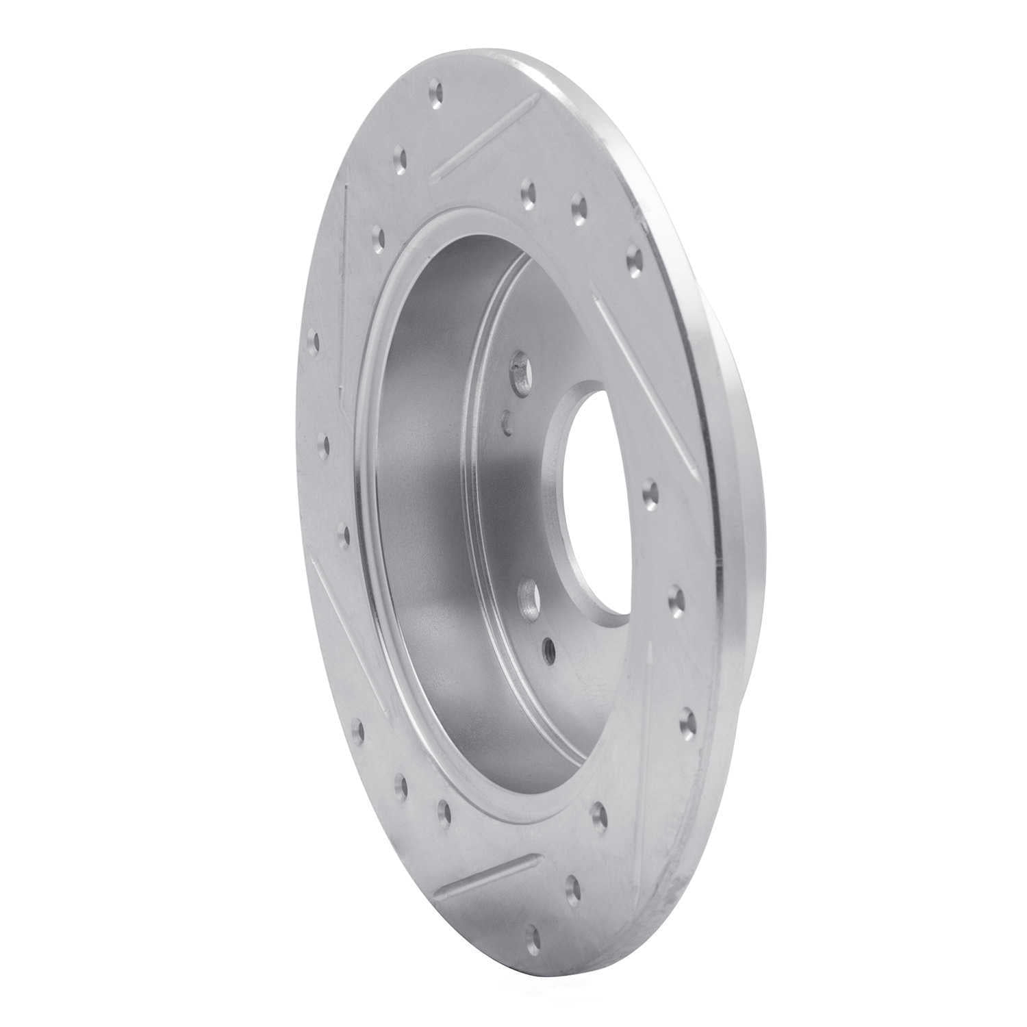Dynamic Friction Company 631-59024R DFC Brake Rotor - Drilled And Slotted - Silver