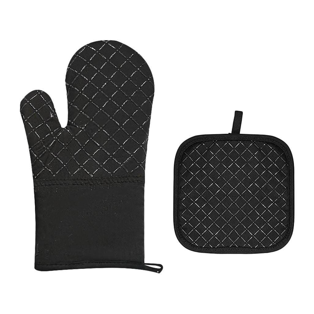 Heat Resistant Heavy Duty Cooking Gloves Pot Holders NonSlip Kitchen