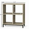 Better Homes & Gardens 4Cube Organizer with Metal Base, Rustic Gray