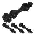 thumbnail image 1 of Raindrops 4Pcs Glass Railing Mounting Clamps Zinc Alloy Black for Stair Handrail Balcony Deck, 1 of 7