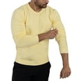thumbnail image 3 of X RAY Mens Crew Neck Sweater Slim Fit Midweight Pullover Sweater for Men for Casual Dressy Wear (Big & Tall Available), Banana, L, 3 of 11