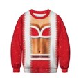 thumbnail image 3 of Suéter navideño feo unisex para hombres y mujeres, sudaderas con capucha con estampado divertido en 3D, suéteres de otoño e invierno 2020, jerséis, tops, 3 of 5