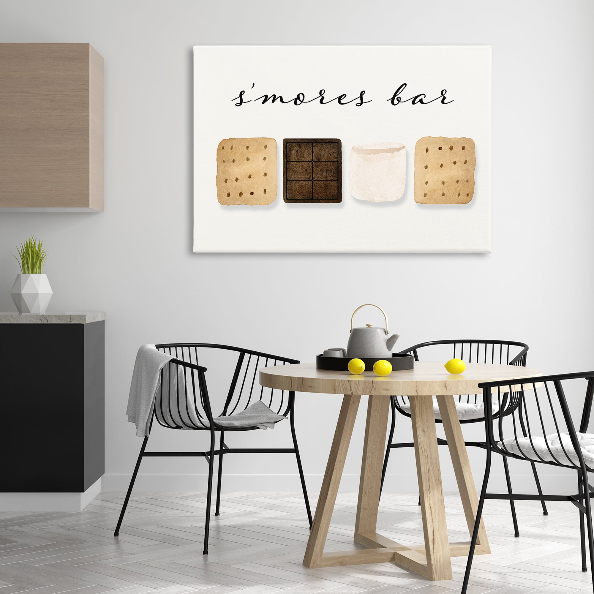 Stupell Industries S'mores Bar Ingredients Food & Beverage Painting Gallery Wrapped Canvas Art Print Wall Art, 45 x 30