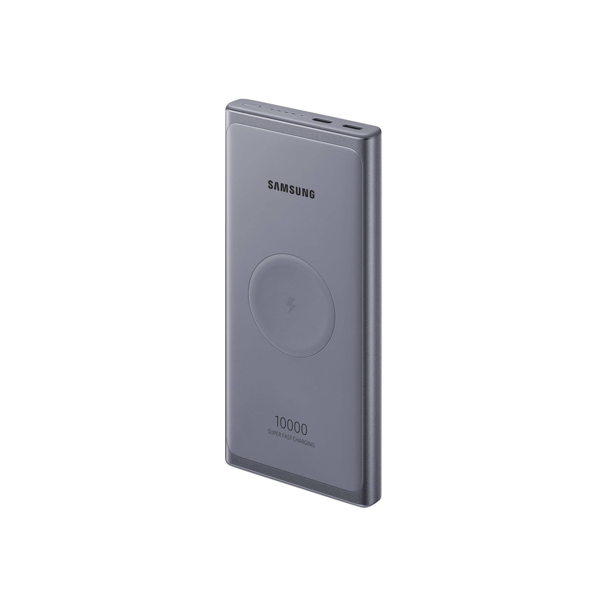 Samsung Wireless Portable Battery EB-U3300 - Wireless charging pad / power bank - 10000 mAh - 25 Watt - PD 3.0, QC 2.0, AFC, SFC (24 pin USB-C) - silver