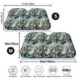 thumbnail image 3 of Balery Hawaiian Style Print Car Windshield Sun Shade,Windshield Sunshade for Car Pickup Truck SUV Accessories-, 3 of 7