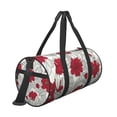 thumbnail image 3 of Fotbe Leaves And Anemone Pattern Foldable Sports Gym Bag with Wet Dry Pocket, Ultralight Travel Bag, Large Capacity Duffel Bag, Splash Proof Carry on Bag, Overnight Bag, Weekender Bag, 3 of 8