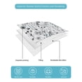 thumbnail image 5 of Blue Teal Spring Floral Full Size Down Alternative Comforter,Lightweight Comforter Quilt Bedding Set with Pillow Shams Vintage Botanical Colorful Elegant Bed Comforter Duvet Insert 78"x90", 5 of 7