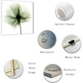 thumbnail image 2 of ZHONGYUTONG Abstract Flower Canvas Wall Art Green Floral Painting Prints Elegant Artwork for Living Room Bedroom Decor Framed (20.00" x 20.00"), 2 of 6
