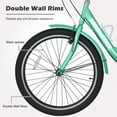 thumbnail image 3 of Adult Tricycles Single Speed, Adult Trikes 24 inch 3 Wheel Bikes, Three-Wheeled Bicycles Cruise Trike with Shopping Basket for Seniors, Women, Men, 3 of 11