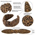 thumbnail image 4 of QIANXUAN Diademas anudadas con estampado de guepardo para mujer Diadema de tela de leopardo para mujer Diadema con nudo superior para mujer Cintas para el cabello con lazo de tela 4 piezas Vhermosa CW-CC350, 4 of 6