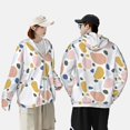 thumbnail image 3 of KLL Geometric Spots Print Men's Women’s UPF 50+ Sun Protection Outdoor Hoodie Jacket Long Sleeve Fishing Hiking Performance Shirt-X-Large, 3 of 6