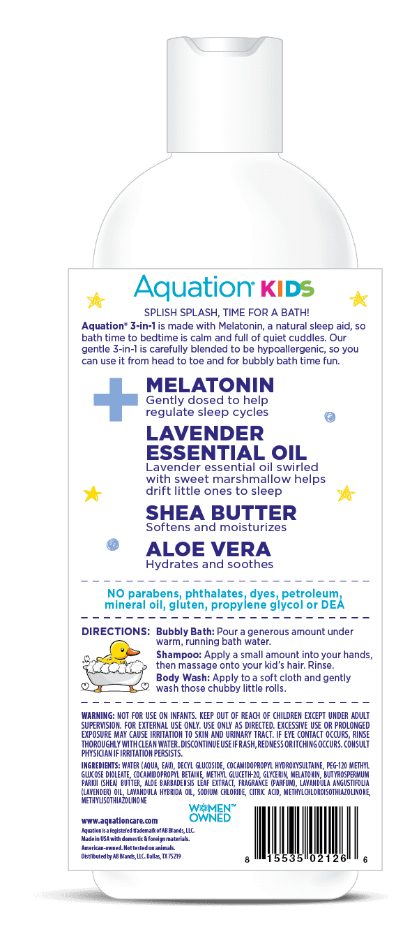 Aquation KIDS 3n1 Bubble Bath Sleepy Time 16 OZ
