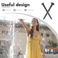 thumbnail image 3 of OULII 1 Set Water Fountain Nozzle Garden Water Column Adjustable Flow Plastic Black Aquarium Use, 3 of 8