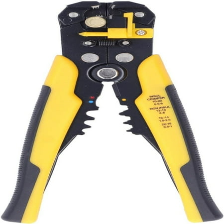 

Automatic Wire Stripper Alloy Steel PP Handle Yellow Black Handle Stripping 24 10AWG Crimping 22 10AWG 16 14AWG for Wire Cutting and More