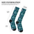 thumbnail image 2 of Lsque whiter Snowflake balloons Pattern Sport Compression Socks for Men & Women 15-20 mmHg Knee High Nurse Pregnant Running Medical and Travel Athletic, 2 of 6