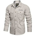 thumbnail image 1 of Button Down Shirts for Men Short Sleeve Solid Holiday Cardigan Green Beach Fall Clothes for Men size M, 1 of 4