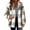 Khaki, variant on Horkkom Plus Size Winter Coats for Women Shacket Fleece Fuzzy Zip Up Jackets Casual Loose Flannel Jacket L