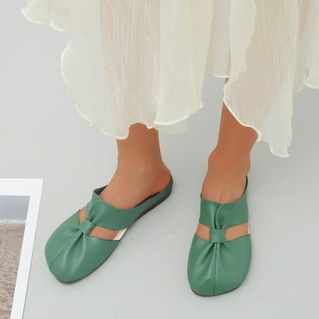 eczipvz Casual Shoes for Women Women s Fashion Mesh Breathable Sport Shoes Ladies Comfortable Casual Slip On Loafers Shoes Women Sandals Heels Green