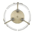 thumbnail image 2 of Golden Lighting Calla 3-light Flush Mount in White Gold, 2 of 5