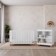 thumbnail image 7 of Storkcraft Santa Monica 5-in-1 Convertible Baby Crib - White and Vintage Driftwood, 7 of 7