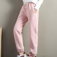 thumbnail image 3 of Pantalones de chándal con forro polar Mujer Pantalones deportivos para correr Rosa XL Zulema Pantalones de mujer con forro polar, 3 of 8