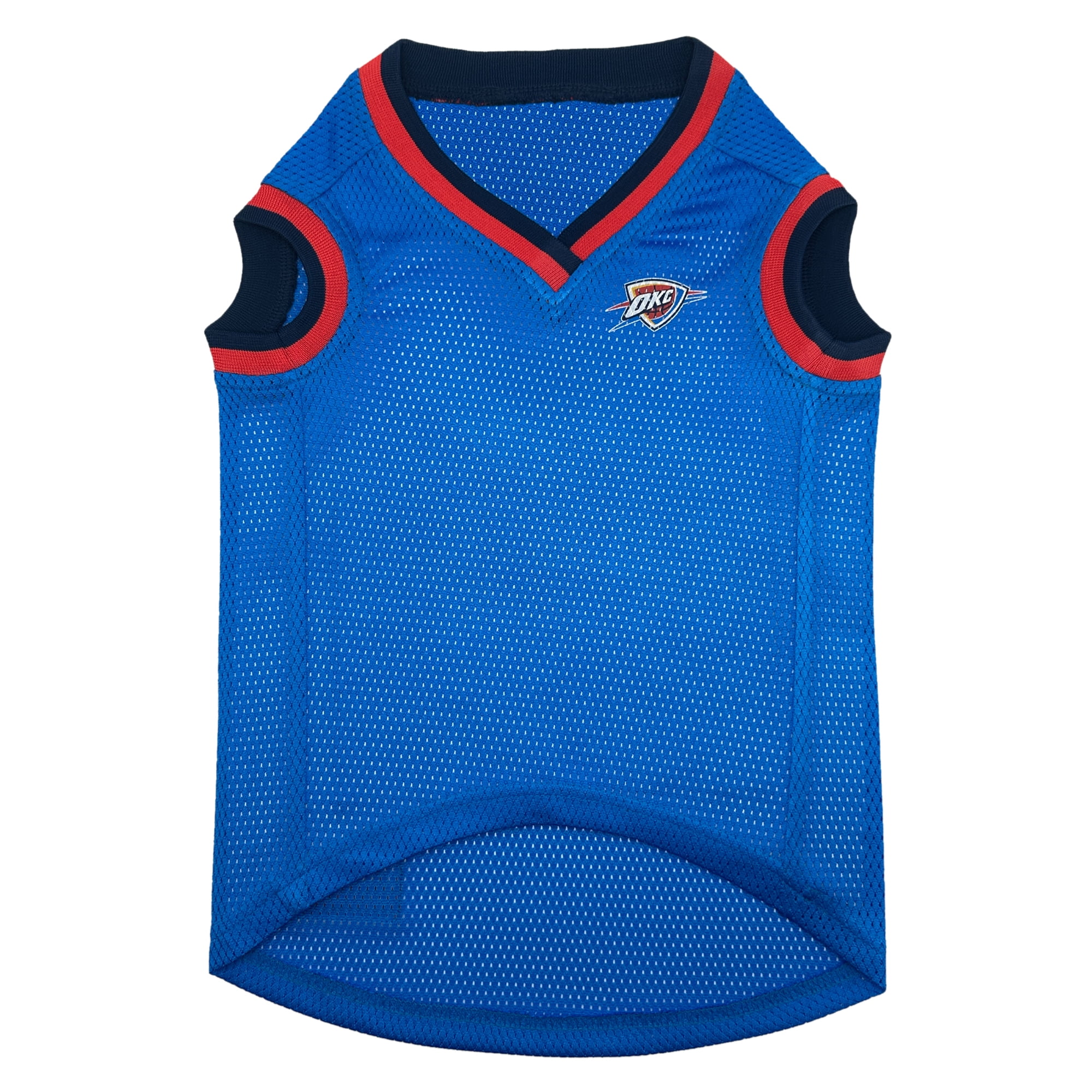 Oklahoma City Thunder Mesh Basketball Dog Jersey
