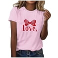 thumbnail image 1 of RXMEKW Chemises à Manches Courtes pour Femmes, T-Shirts Décontractés Imprimés à Col Rond pour Femmes, 1 of 8