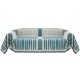 thumbnail image 2 of Funda de mantas del sofá | Patrón de rayas de geometría multifuncional | Poliéster Azul Verde | 180x130cm de grosor doble cara | Decoración moderna del hogar, lavable a máquina, protección de muebles, 2 of 6
