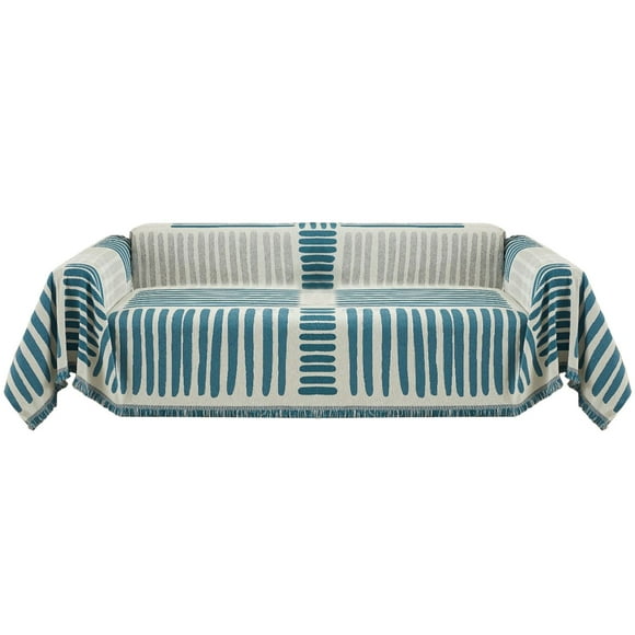Housses de Sofa pour Salon Nappe Multifonctionnelle Serviette en Poils de Sable Housse Serviette Géométrie Moderne Épaisse Double Face Utilisable Décoration de Maison Motif Pratique Couverture de Sofa