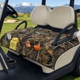 thumbnail image 3 of Pzuqiu Forest Camouflage Print Golf Cart Seat Covers Washable, for Outdoor, Golf Cart Seat Cover Towel, Compatible with Yamaha EZGO, 3 of 9