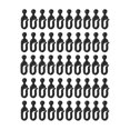 thumbnail image 2 of 50 ganchos deslizantes para riel de , ideales para carpas y toldos exteriores. Clips para cortinas de cenador, cortinas de , hoteles y, 2 of 9