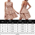 thumbnail image 2 of Vestido Corto Atractivo Vestido de cintura a la moda para mujer Traje diario con estampado floral y hombros descubiertos (Rosa XL) Ygjytge para Mujer Rosa T XL, 2 of 6