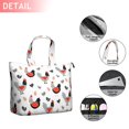thumbnail image 2 of Egg Chicken Pattern Travel Tote Bags for Women Carry On,Large Weekender Bags for Women Travel,Multi Functional Duffle Bag for Work,Shopping,Sports, 2 of 5