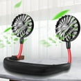 thumbnail image 2 of RAIN Usb Rechargeable Neck Fan Three Speed Portable Adjustable Hand Free Lazy Fan Outdoor Sports Mini Neck Fan, 2 of 5