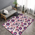 thumbnail image 2 of Skull lips record Guitar Shaggy Area Rug, Rugs for Living Room Bedroom Non Slip Door Mat Indoor Carpet Machine Washable Nursery Home Decor Floor Mats for Entryway 60x39in-#, 2 of 5