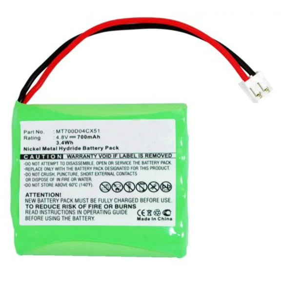Batteries N Accessories BNA-WB-H7127 Baby Monitor Battery - Ni-MH, 4.8V, 700 mAh, Ultra High Capacity Battery - Replacement for Philips MT700D04CX51 Battery
